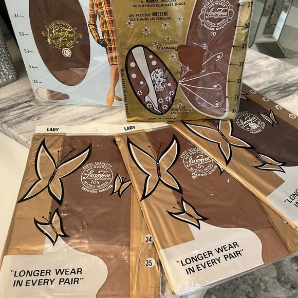 COPY - Vintage 1960s one pair 💄💋of stockings old style sexy👠💄 - Picture 3 of 7